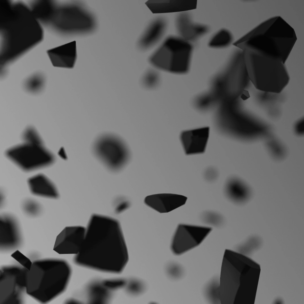 Explosion d'une boule en 3D. Motion Baron